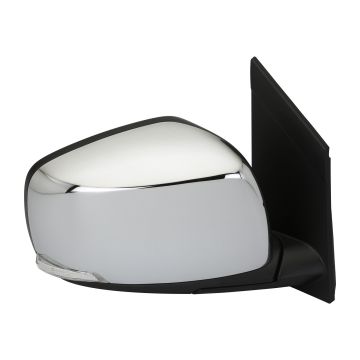 Door Mirror Assembly Right w/Blind Spot Detection w/Memory Power-Folding Chrome for Chrysler Town & Country Dodge Grand Caravan