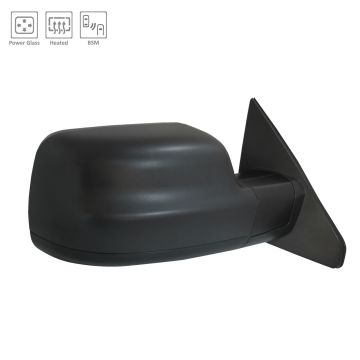 Door Mirror Right Standard Type w/Blind Spot Detection Black for Ram 1500 2020-2021