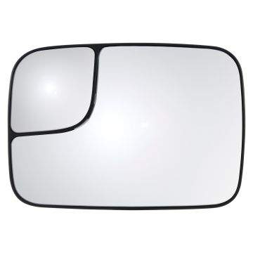 Door Mirror Glass Left Manual Non-Heated Flat w/Spot Mirror w/Towing Pkg for Dodge Ram 2500 Ram 1500 Ram 3500