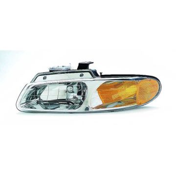 Headlight Assembly Composite Left w/o Quad Headlamps for Chrysler Town & Country Dodge Caravan Plymouth Voyager