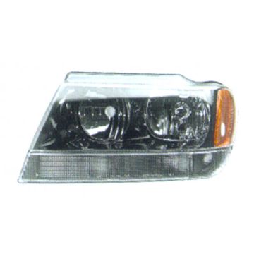 Headlight Assembly Composite Left for Jeep Grand Cherokee Limited Overland 1999-2004