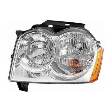 Headlight Assembly Composite Left w/o Bulbs or Sockets for Jeep Grand Cherokee 2005-2007
