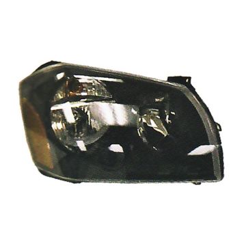 Headlight Assembly Composite Left Black Bezel for Dodge Magnum 2005-2007