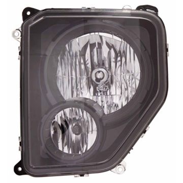 Headlight Assembly Composite Left w/Black Bezel for Jeep Liberty 2010-2012