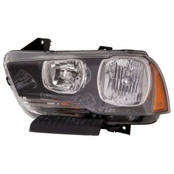Headlight Assembly Composite Left Halogen CAPA for Dodge Charger 2011-2014