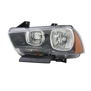 Headlight Assembly Composite Left Halogen for Dodge Charger 2011-2014