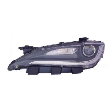 Headlight Assembly Composite Left LED w/LED DRL Chrome Trim for Chrysler 200 2015-2016