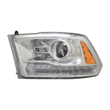 Headlight Assembly Composite Left HID Quad Projector Chrome for Ram 1500 2500 3500 1500 Classic