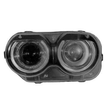 Headlight Assembly Composite Left Halogen w/Illumination w/Air Ducts CAPA for Dodge Challenger 2017-2023