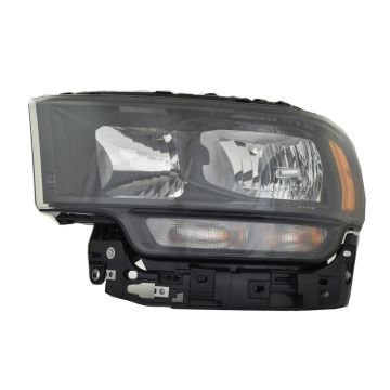 Headlight Assembly Composite Left Halogen Black Bezel for Ram 2500 5500 4500 3500