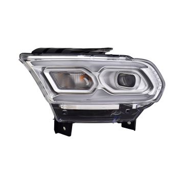 Headlight Assembly Composite Left Standard Type Chrome for Dodge Durango 2021-2024