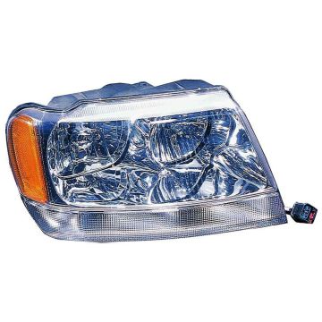 Headlight Assembly Composite Right CAPA for Jeep Grand Cherokee Limited Overland 1999-2004