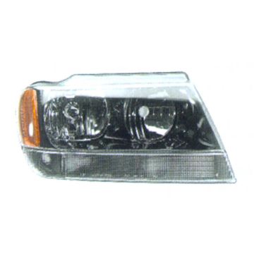 Headlight Assembly Composite Right for Jeep Grand Cherokee Limited Overland 1999-2004