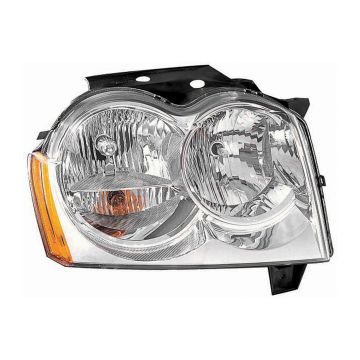 Headlight Assembly Composite Right w/o Bulbs or Sockets for Jeep Grand Cherokee 2005-2007