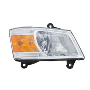 Headlight Assembly Composite Right CAPA for Dodge Grand Caravan 2008-2010
