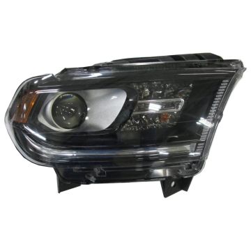 Headlight Assembly Composite Right Halogen w/o DRL Black Trim CAPA for Dodge Durango 2014-2015