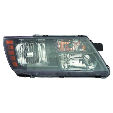 Headlight Assembly Composite Right Halogen Quad Lamps w/Black Trim CAPA for Dodge Journey 2014-2020