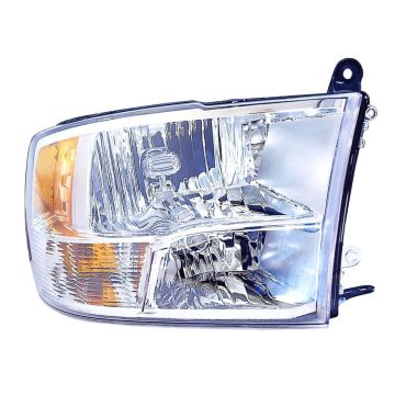 Headlight Assembly Composite Right w/o Dual Rear Wheels w/Quad Lamps CAPA for Dodge Ram 2500 Ram 3500 Ram 1500 Ram 1500 2500 3500