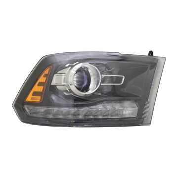 Headlight Assembly Composite Right Projector Type Black for Ram 1500 2500 3500 1500 Classic