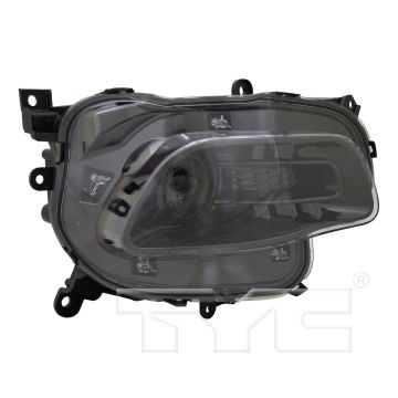 Headlight Assembly Composite Right Black Trim for Jeep Cherokee 2016-2018