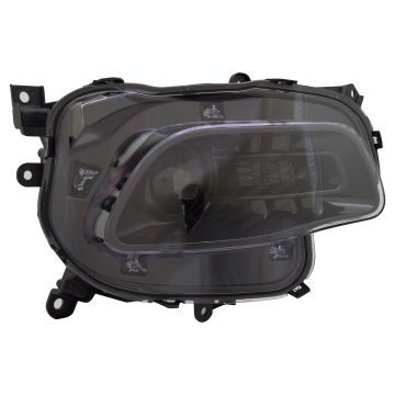 Headlight Assembly Composite Right Black Trim CAPA for Jeep Cherokee 2016-2018