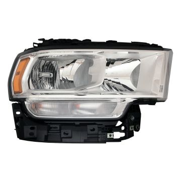 Headlight Assembly Composite Right Halogen Chrome Bezel for Ram 2500 5500 4500 3500