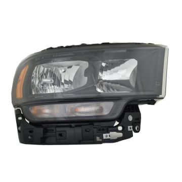 Headlight Assembly Composite Right Halogen Black Bezel CAPA for Ram 2500 5500 4500 3500