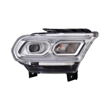 Headlight Assembly Composite Right Standard Type Chrome for Dodge Durango 2021-2024