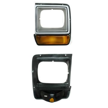 Headlight Door Left Black for Dodge W350 D150 W250 D350 W150 D100 D250 W100 Ramcharger