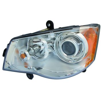 Headlight Lens Housing Left HID North America Spec CAPA for Chrysler Town & Country 2008-2016