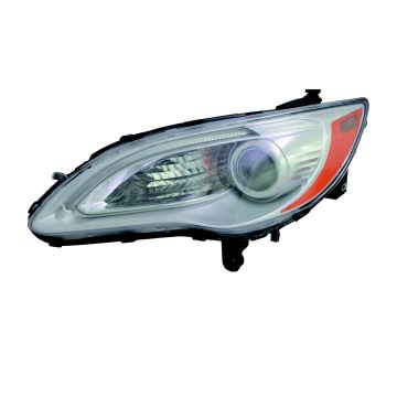 Headlight Lens Housing Left CAPA for Chrysler 200 Sedan Convertible LX Limited Touring 2011-2014