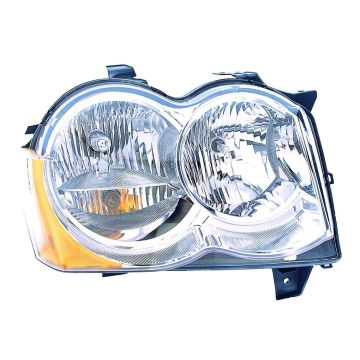 Headlight Lens Housing Right Halogen CAPA for Jeep Grand Cherokee 2008-2010