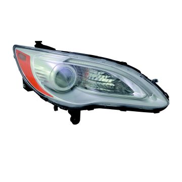 Headlight Lens Housing Right CAPA for Chrysler 200 Sedan Convertible LX Limited Touring 2011-2014