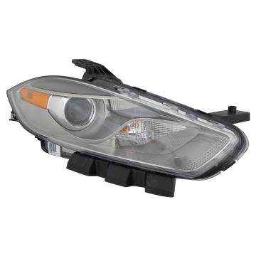 Headlight Lens Housing Right Xenon Chrome Trim for Dodge Dart 2013-2016