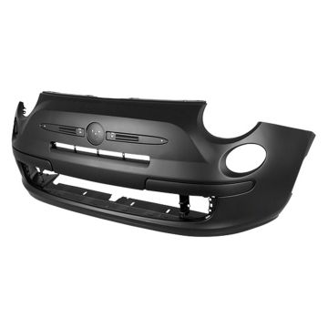 Bumper Cover Front w/o Fog Lamps Primed CAPA for Fiat 500 2012-2017