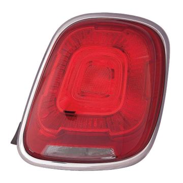 Tail Light Assembly Right Outer Satin Silver Lens/Housing CAPA for Fiat 500X 2016-2018