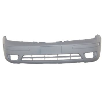 Bumper Cover Front w/o Appearance Pkg w/o Fog Lamp Holes Cut Out Primed CAPA for Ford Focus 2005-2007