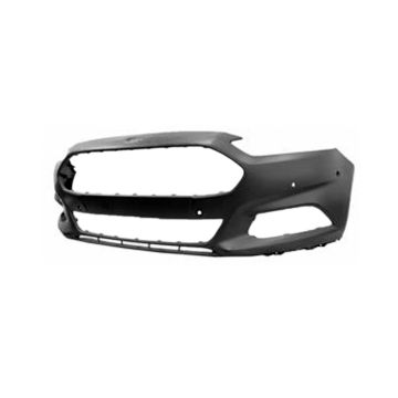 Bumper Cover Front w/o Towing Hook w/Active Park Assist Primed CAPA for Ford Fusion SE Hybrid Energi SE Energi Titanium Titanium Hybrid S SE Titanium S Hybrid SE Luxury 2013-2016