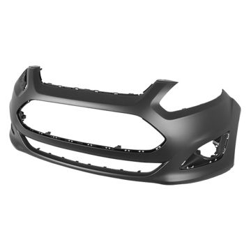 Bumper Cover Front w/o Front Tow Hook w/o Front Object Sensors Primed CAPA for Ford C-Max Hybrid SE Hybrid SEL Energi SEL Energi SE Energi Titanium Hybrid Titanium 2013-2018