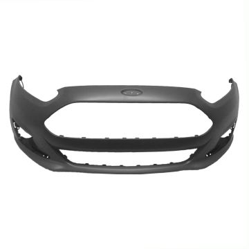 Bumper Cover Front w/Chrome Accents Primed for Ford Fiesta S Titanium SE 2014-2019