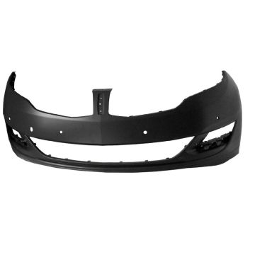 Bumper Cover Front w/Tow Hook w/Front Parking Aid Primed CAPA for Lincoln MKZ Base Elite High Reserve Hybrid Black Label Black Label Hybrid 2013-2016