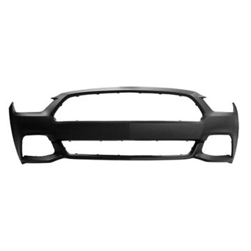 Bumper Cover Front w/o Tow Hook Primed CAPA for Ford Mustang 2015-2017