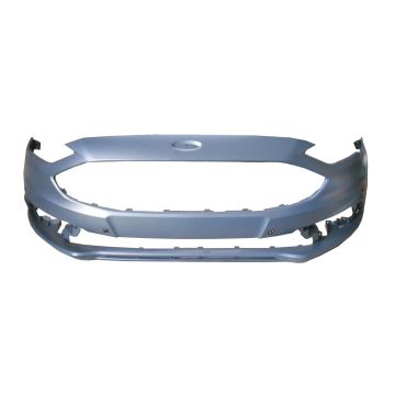 Bumper Cover Front w/o Tow Hook w/Active Park Assist Primed for Ford Fusion S Titanium SE Titanium Hybrid 2017-2018