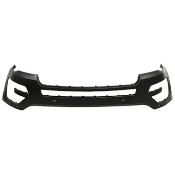 Bumper Cover Front w/o Active Park Assist w/o Camera w/Parking Aid w/o Tow Hook Primed CAPA for Ford Explorer 2016-2017