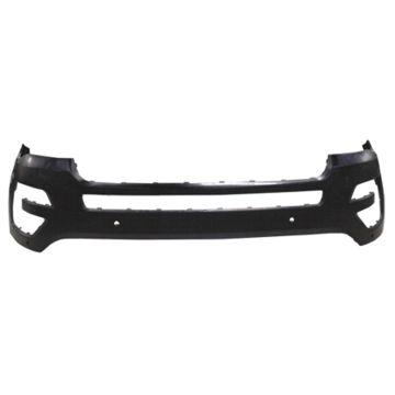 Bumper Cover Front w/o Active Park Assist w/Camera w/Parking Aid w/o Tow Hook Primed for Ford Explorer 2016-2017