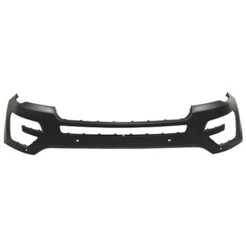Bumper Cover Front w/o Active Park Assist w/Camera w/Parking Aid w/o Tow Hook Primed CAPA for Ford Explorer 2016-2017