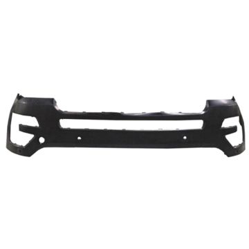 Bumper Cover Front w/o Active Park Assist w/o Camera w/Parking Aid w/Tow Hook Primed for Ford Explorer 2016-2017