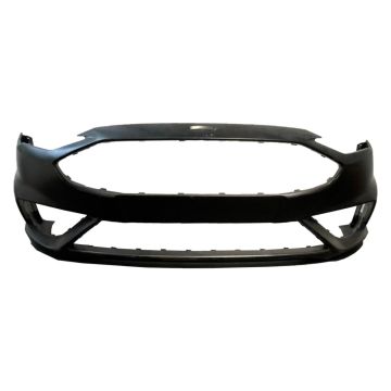 Bumper Cover Front Sport Styling w/o Parallel Park Assist Primed for Ford Fusion Sport S SE SEL Titanium 2017-2020
