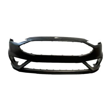 Bumper Cover Front Sport Styling w/o Parallel Park Assist Primed CAPA for Ford Fusion Sport S SE SEL Titanium 2017-2020