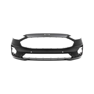 Bumper Cover Front w/Parallel Park Assist Primed CAPA for Ford Fusion S Titanium Energi Titanium Energi SEL SE SEL SE Hybrid Titanium Hybrid SE LUX Hybrid SEL Hybrid 2019-2020